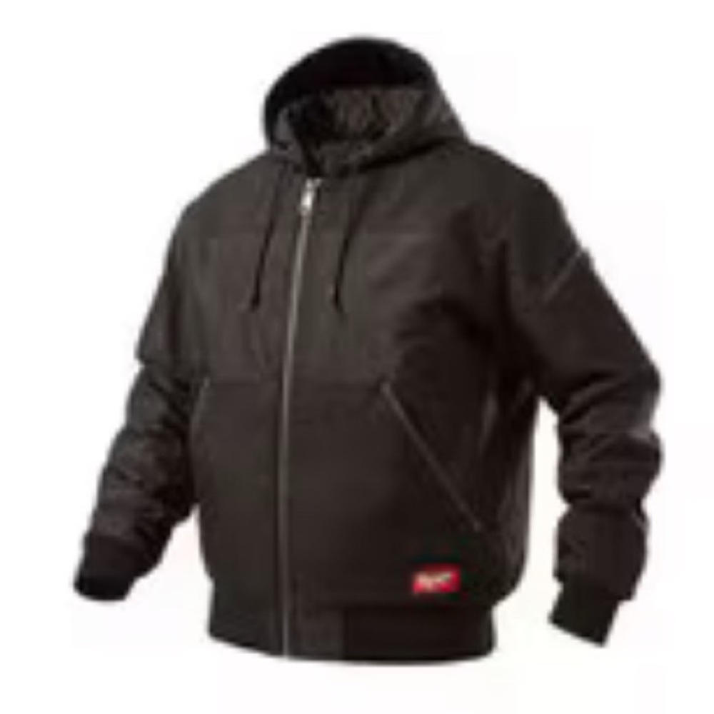 NWT Men's Milwaukee Gridiron Black Hooded Jacket - Size Small